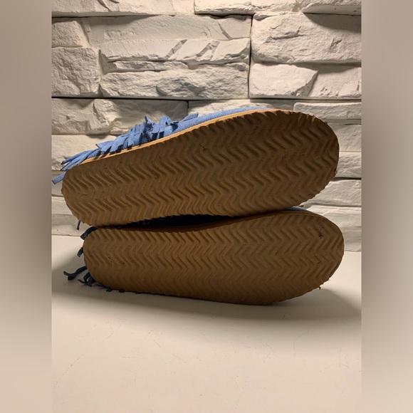 Blue L'originale Baloboo moccasins Size 8 8 1/2 - Picture 3 of 7